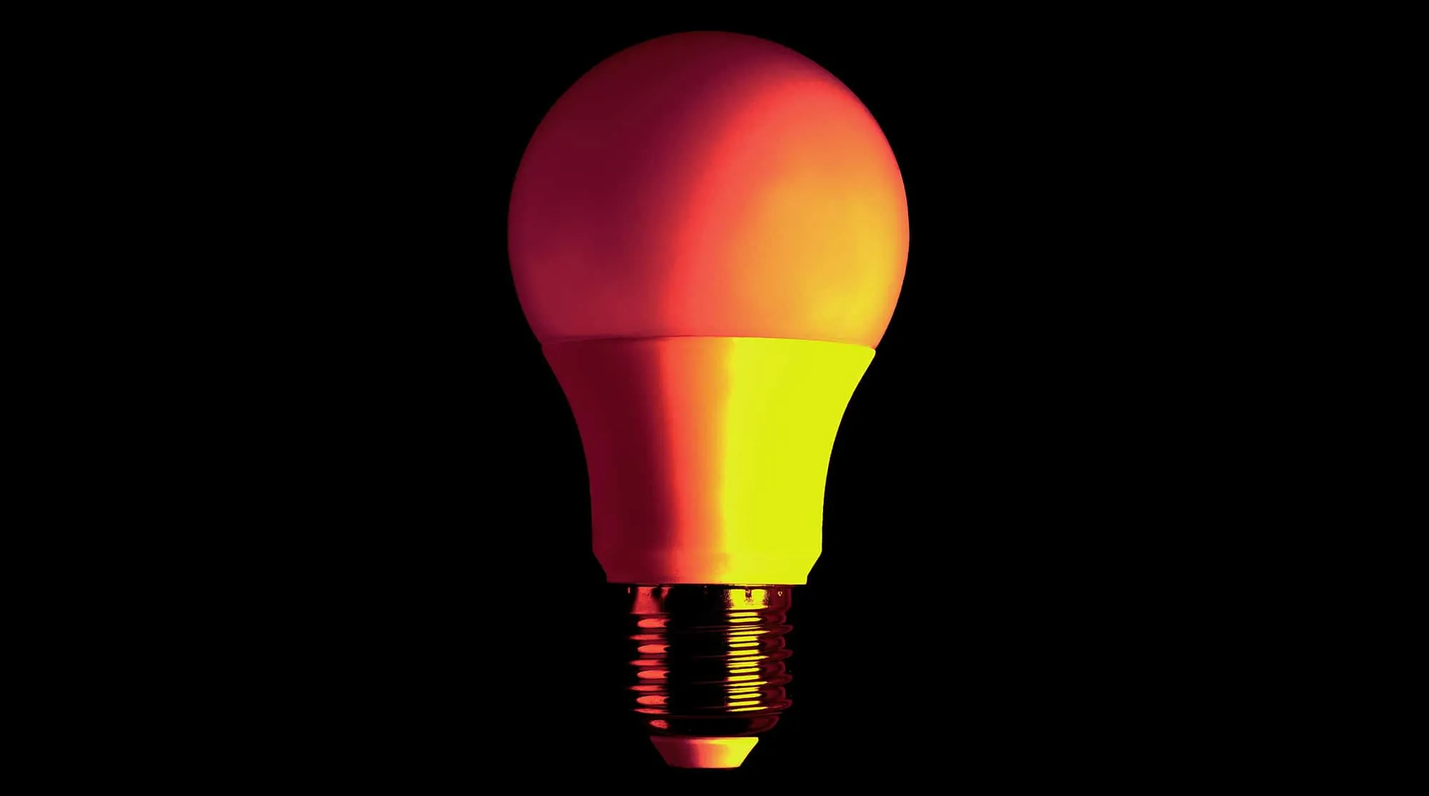 An image of an energy efficient LED lightbulb