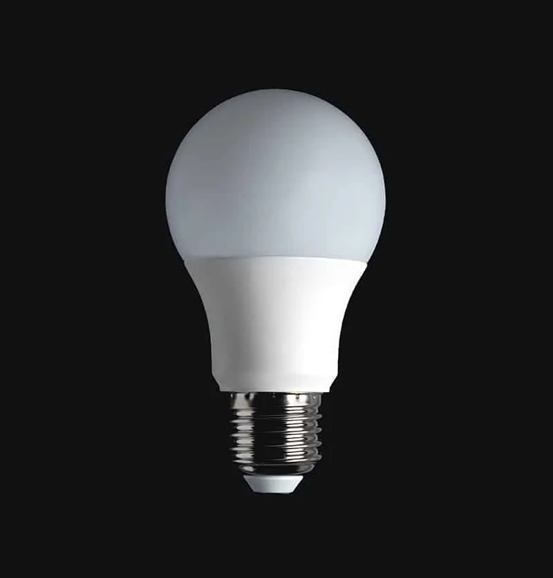 An image of an LED lightbulb